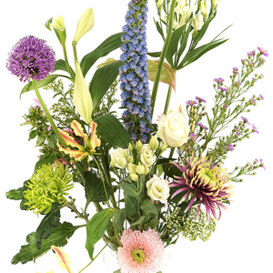 Moederdag pastel bont geplukte bloemen versturen