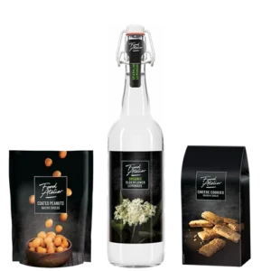 Kerstattentie Bio limo sparkling - borrelnootjes - kaaskoekjes