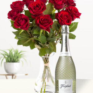 12 rode rozen - EverRed + Prosecco 0,75L