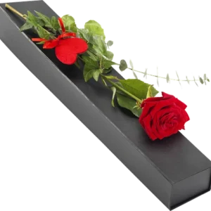 Luxe geschenkdoos met rode roos