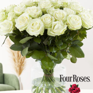 20 witte rozen - Avalanche