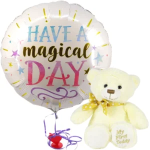 My first Teddy + heliumballon