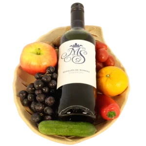 Fruitschaal rode wijn L 30cm X B 22cm