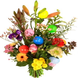 Feestboeket met ballonnen