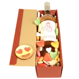 Marqués Rosé wijn met mixed hartjes snoep
