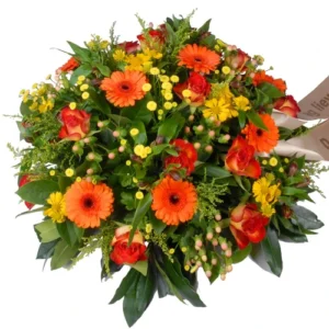 Rouwbiedermeier geel - oranje