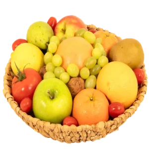 Een decoratieve schaal met gezond fruit Ø 30cm