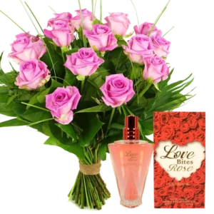 Roze rozen + rozen parfum