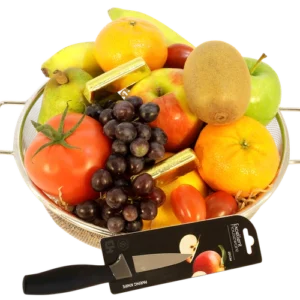 Fruitschaal groot + stevig fruitmes