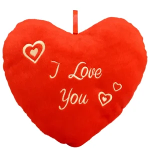 Pluche kussenhart ca. 25cm I love you
