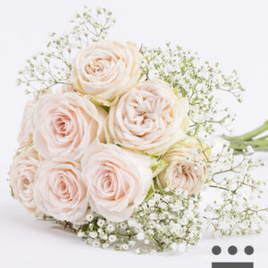 Bruidsmeisje boeket pastel - Zilver