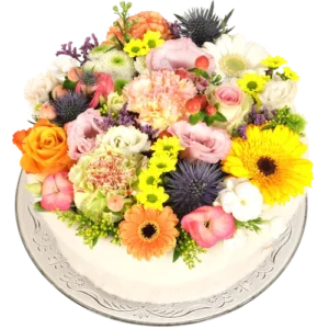 Bloementaart Pastel bont