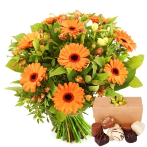 Voordeel boeket + 150 gram bonbons