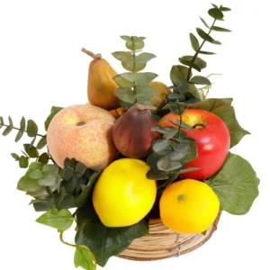 Kunstfruit in mand