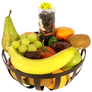 Beterschap fruitmand met drop koker