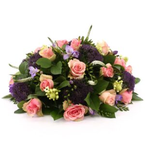 Rouwbiedermeier roze Rozen pastel