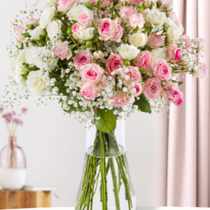 Pastelmix trosrozen met gipskruid