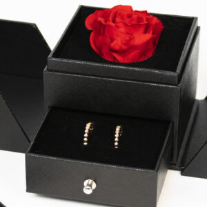 Sieradendoosje met rode eeuwige roos | Long life roos