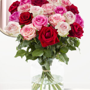 Rozenboeket roze-rood