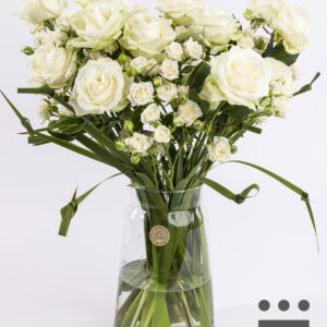 Wit centerpiece - Goud | Large